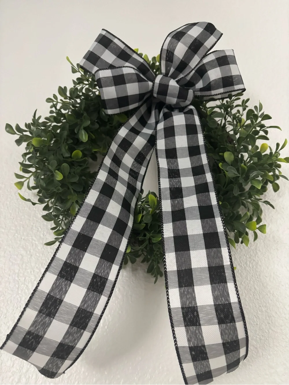 Handmade Buffalo Check Bow DIY Black BOW ONLY Custom Made NEW!! Final Sale